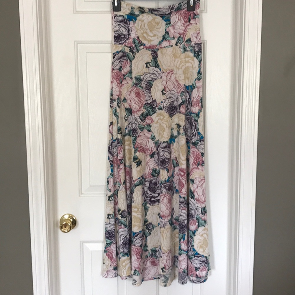 Floral LuLaRoe maxi skirt